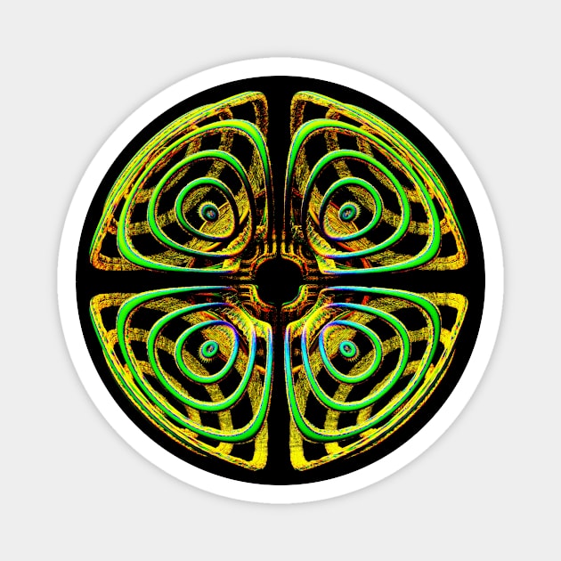 ☼ CELTIC SYMBOL - Four-leaf clover ☼ Magnet by TaimitiCreations 